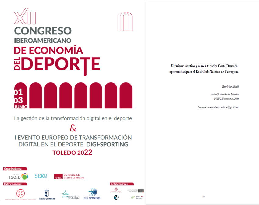 Ponència  Congreso Iberoamericano de Economía del Deporte